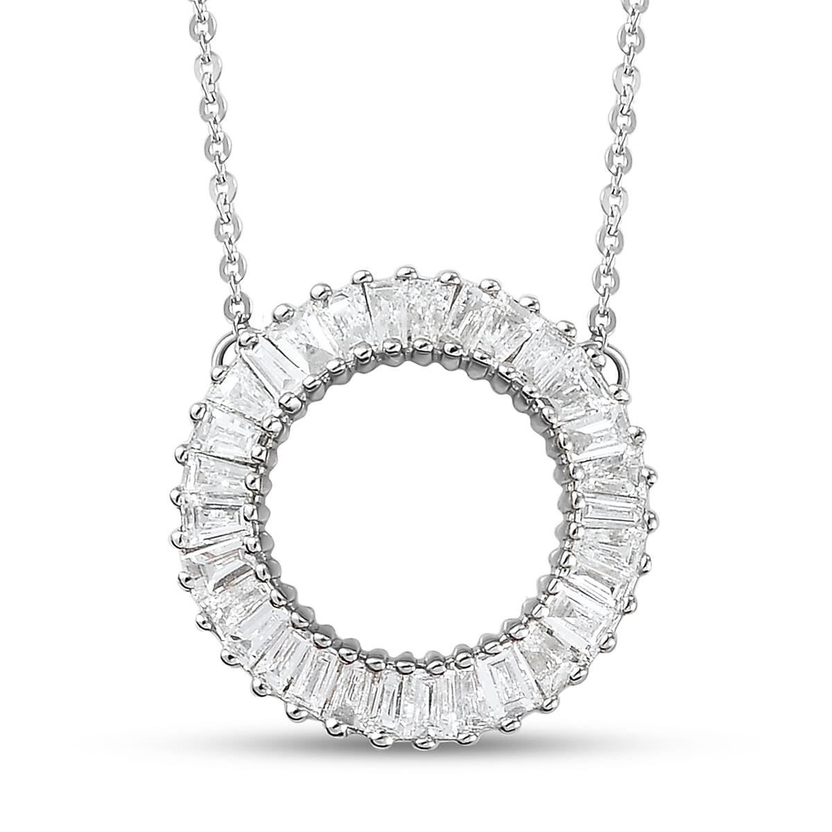 RHAPSODY 950 Platinum SGL Certified Diamond Circle Necklace 7759258 0