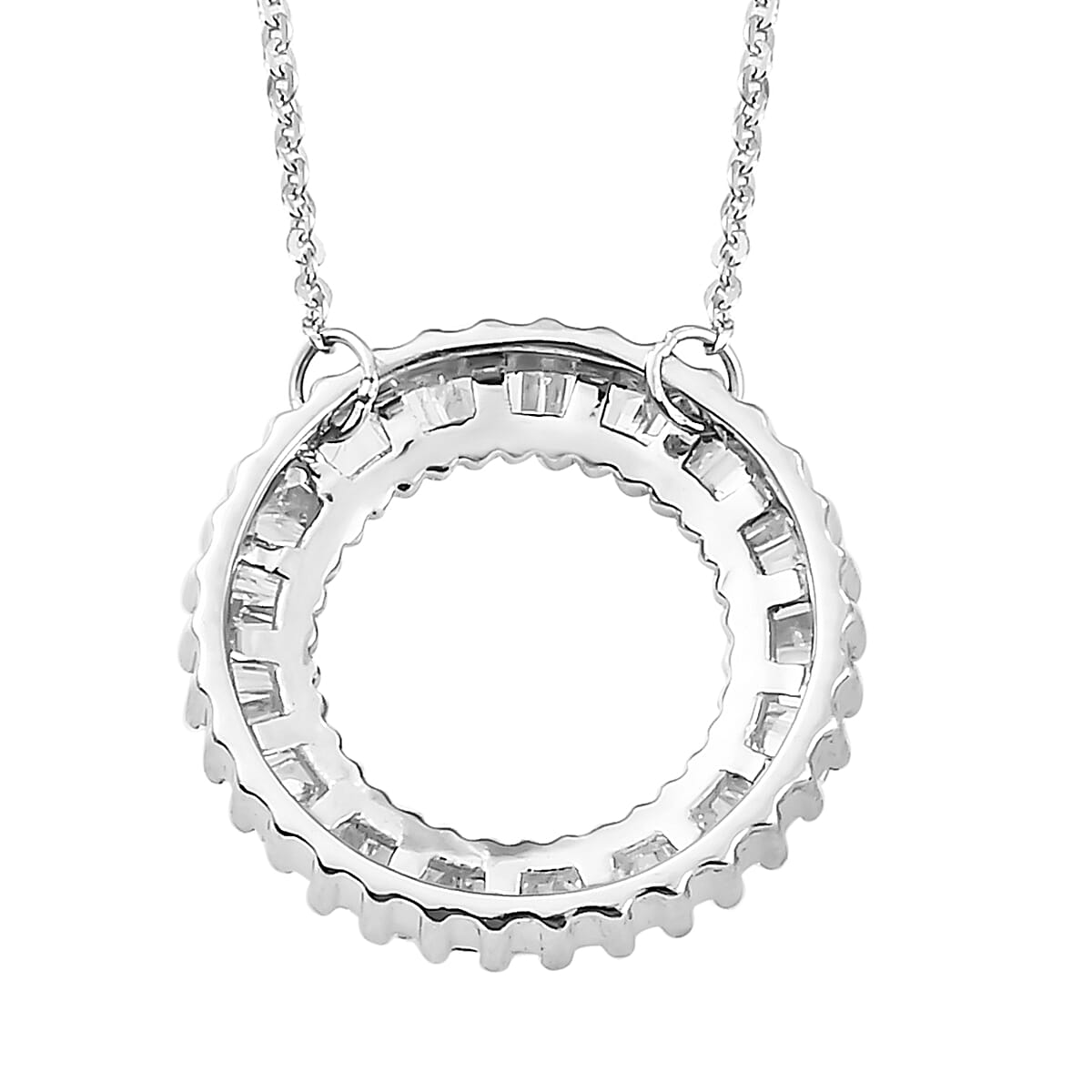 RHAPSODY 950 Platinum SGL Certified Diamond Circle Necklace 7759258 4