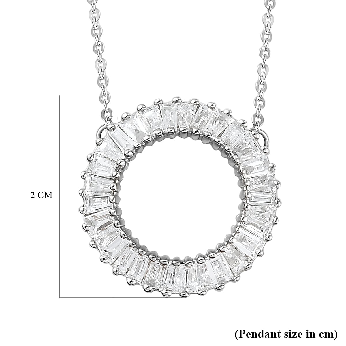 RHAPSODY 950 Platinum SGL Certified Diamond Circle Necklace 7759258 5