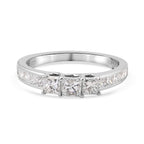 RHAPSODY 950 Platinum IGI Certified Diamond (VS-E-F) Ring 1.04 Ct.