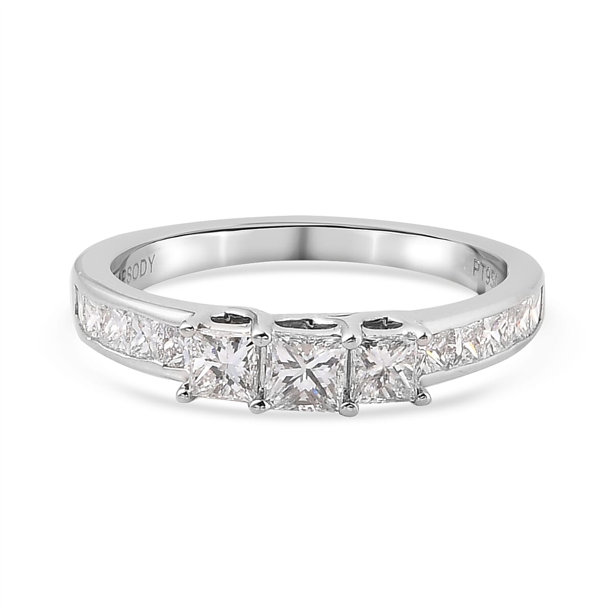 RHAPSODY 950 Platinum IGI Certified Diamond (VS-E-F) Ring 1.04 Ct. 7759261 0