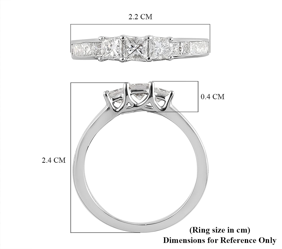 RHAPSODY 950 Platinum IGI Certified Diamond (VS-E-F) Ring 1.04 Ct. 7759261 5
