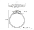 RHAPSODY 950 Platinum IGI Certified Diamond (VS-E-F) Ring 1.04 Ct.