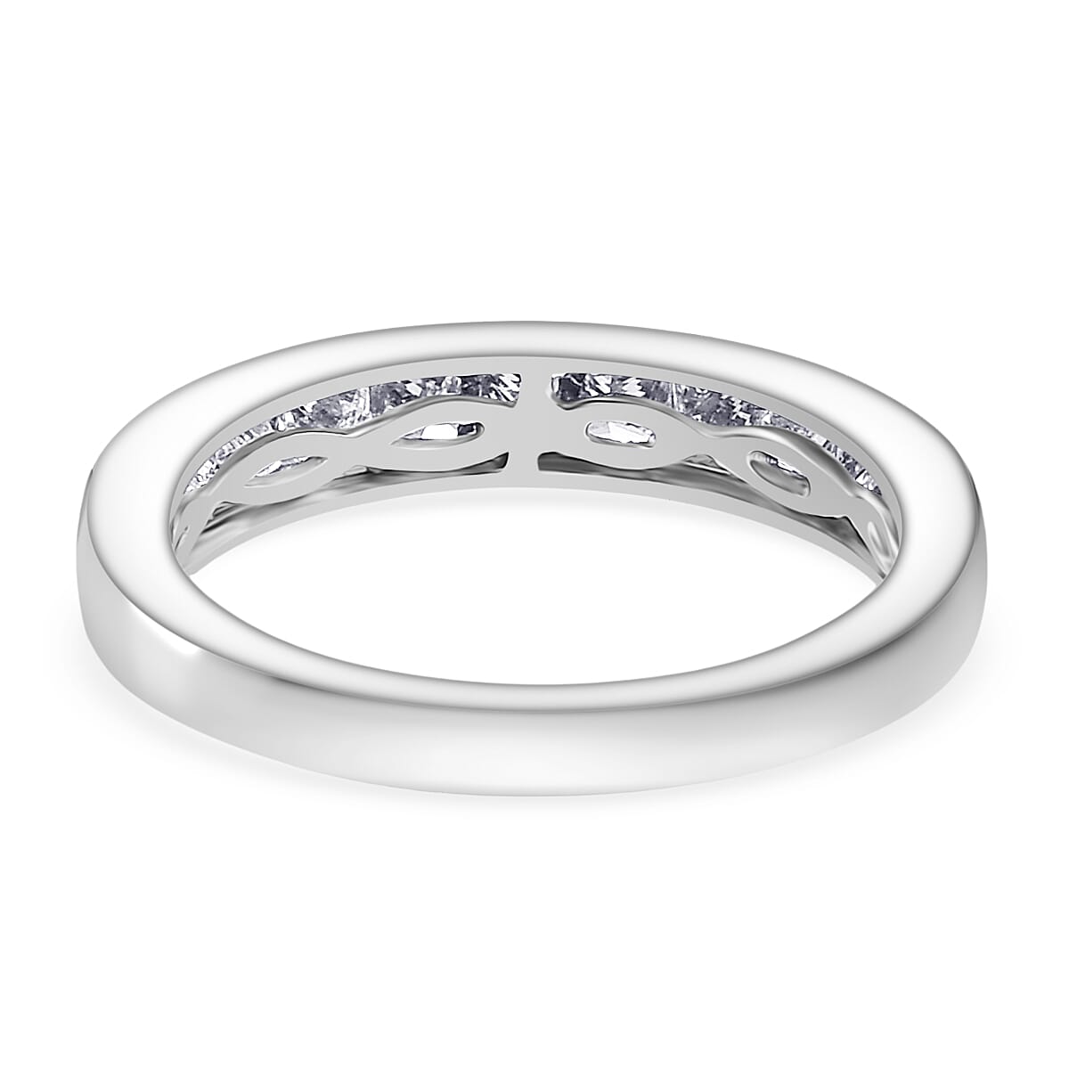 950 Platinum VS White Diamond EF, VS Ring, Platinum Wt.6.75 Gms  0.990  Ct. 8247795 4