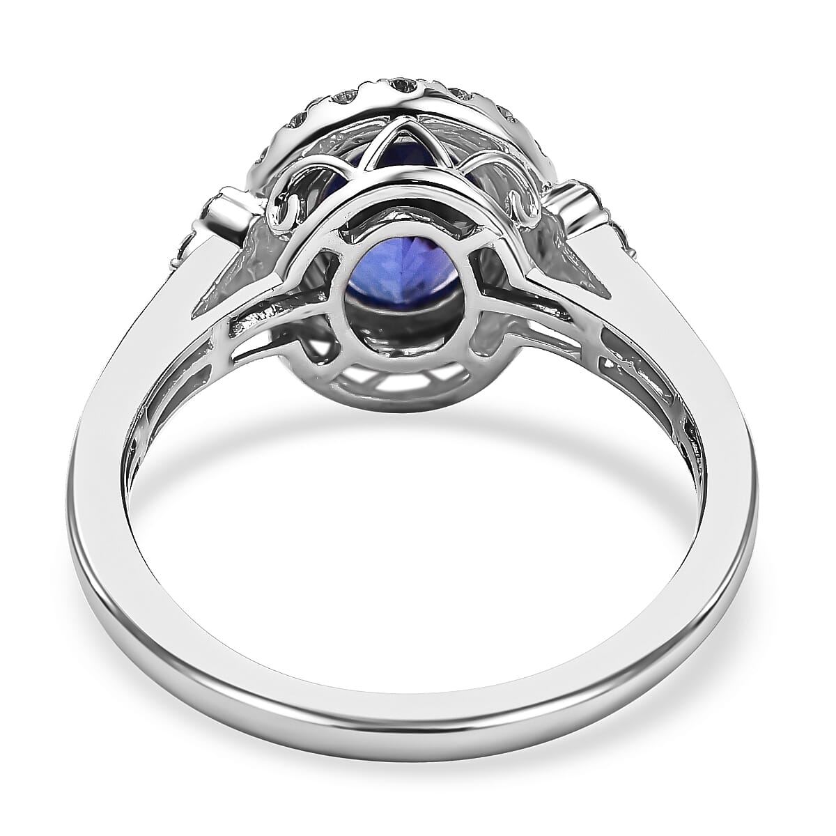 RHAPSODY 950 Platinum VS White Diamond And Tanzanite Ring 2.50 ct, Platinum Wt. 6.47 Gms 2.500 Ct. 7230523 3