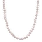 Rhapsody 950 Platinum AAAA White Edison Pearl (9-11mm) Necklace (Size 20) with Lobster Clasp