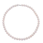 Rhapsody 950 Platinum AAAA White Edison Pearl (9-11mm) Necklace (Size 20) with Lobster Clasp