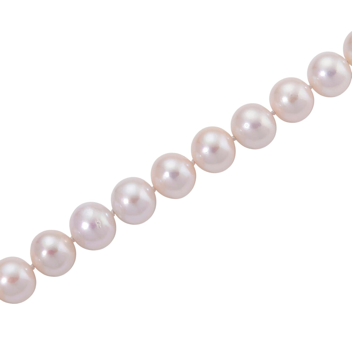 Rhapsody 950 Platinum AAAA White Edison Pearl (9-11mm) Necklace (Size 20) with Lobster Clasp 8243132 4