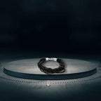 Natural Boi Ploi Black Spinel (Rnd) Bracelet (Size 7.5) in Sterling Silver 97.00 Ct.