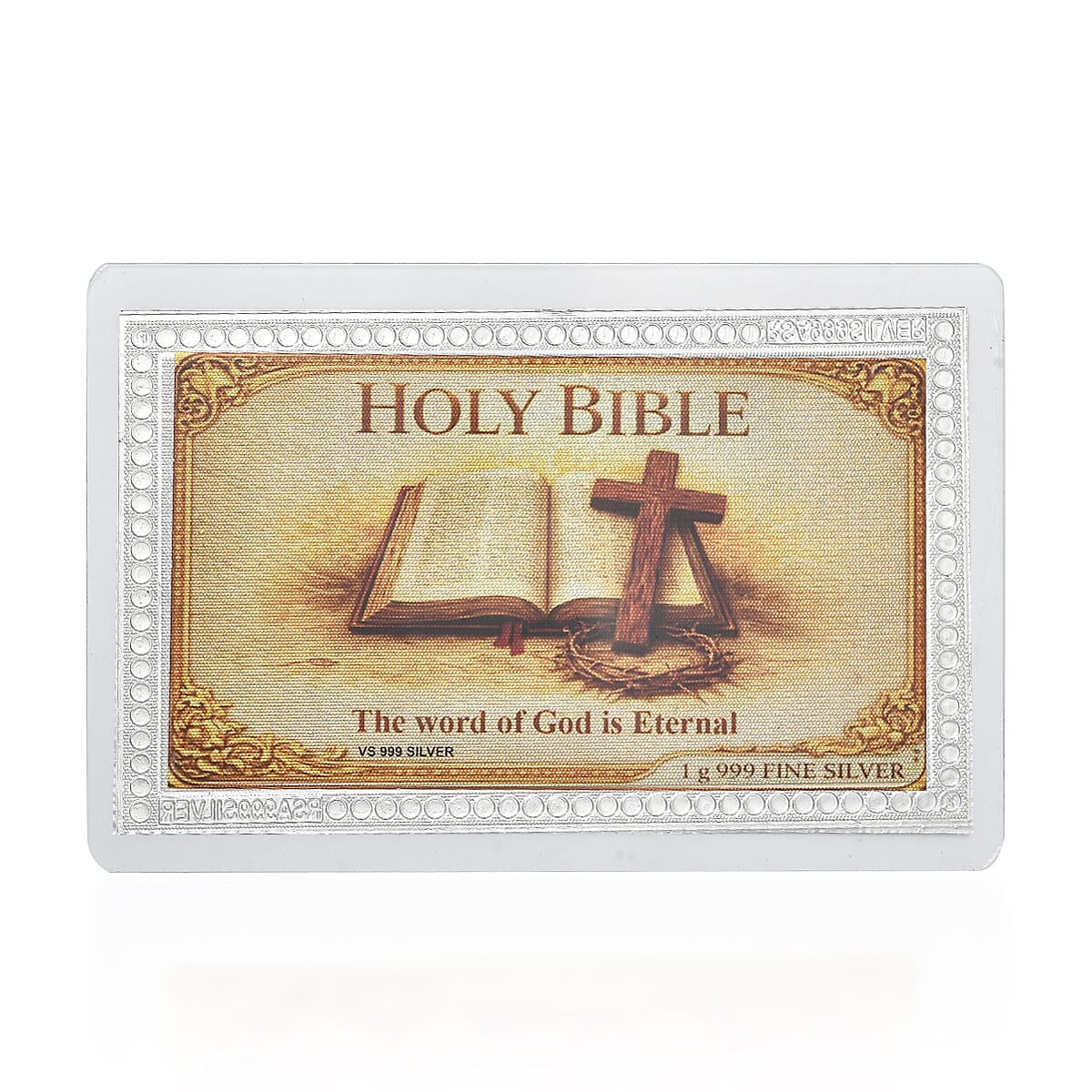 999 Pure Silver (99.9% Purity) Holy Bible Collectible 8437562 2