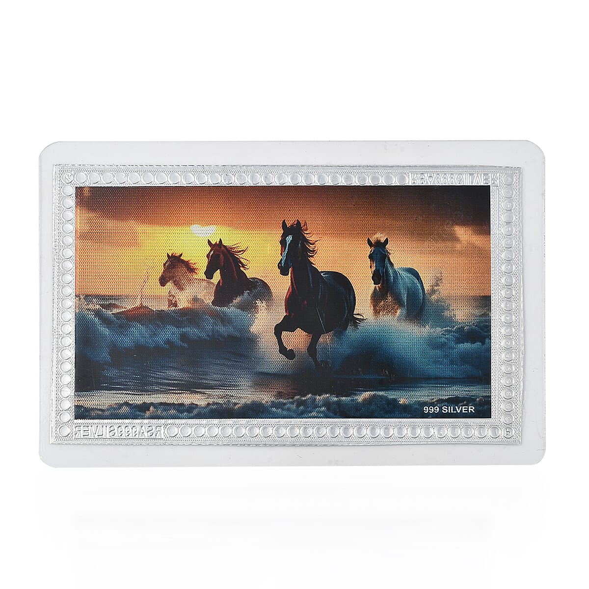 999 Pure Silver (99.9% Purity) Horses Collectible 8378290 3