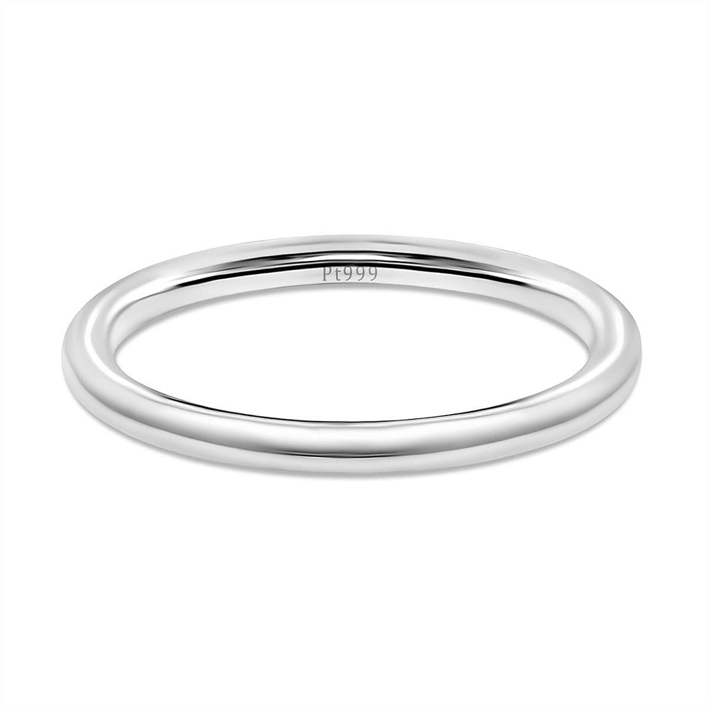Close Out Deal - 999 White Platinum Band Ring