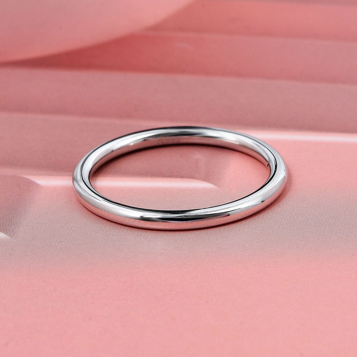 Close Out Deal - 999 White Platinum Band Ring 8297058 2