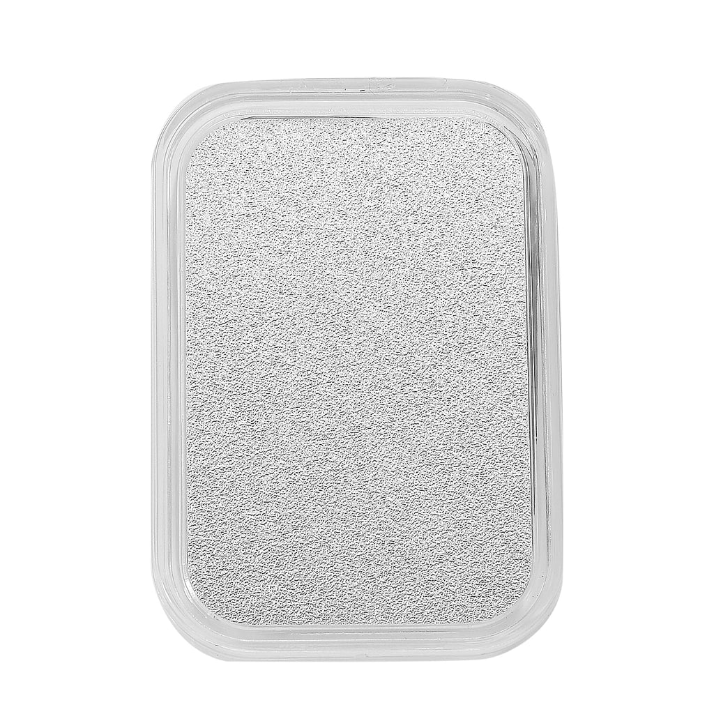 999 White Platinum Embossed Bible Cross Bar
