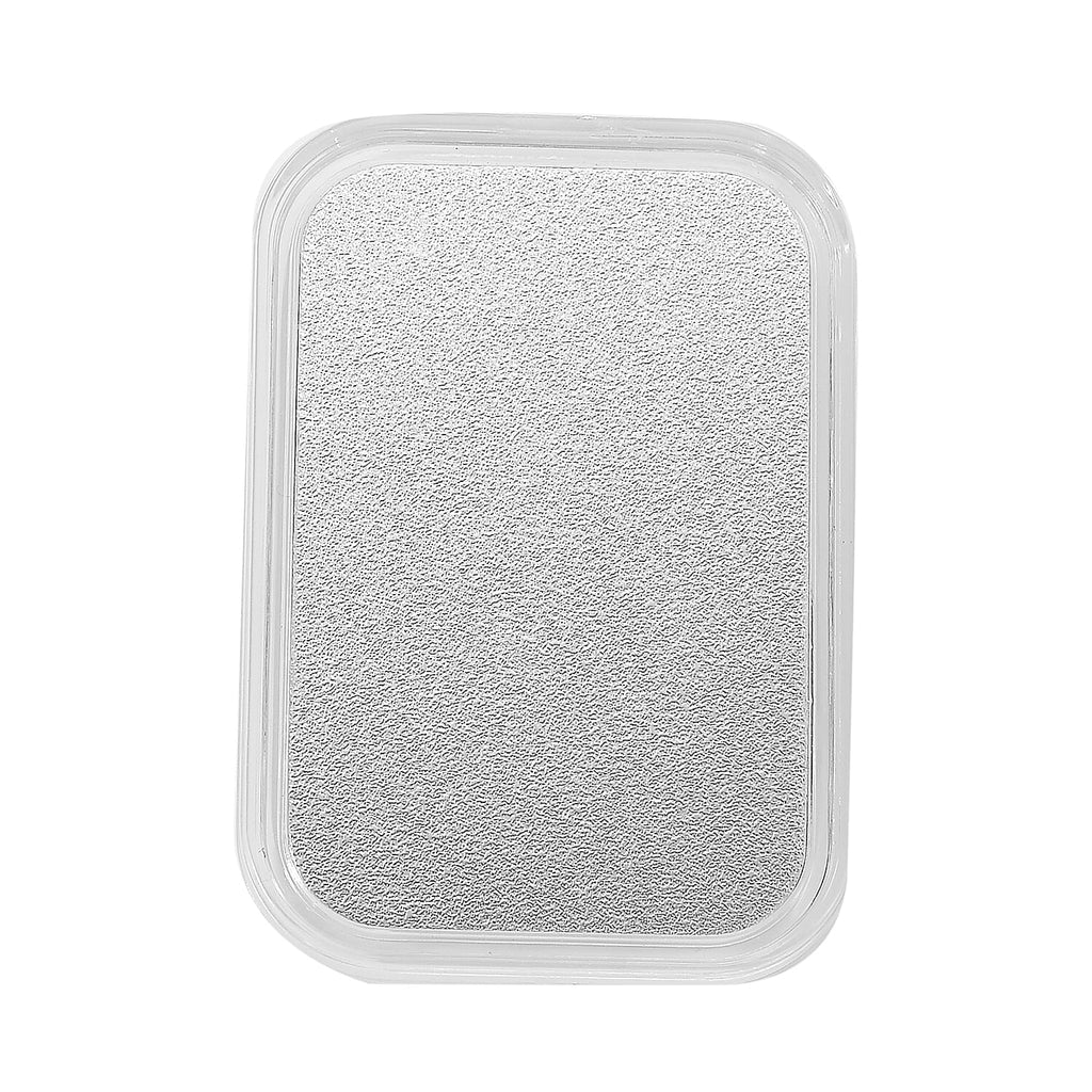 999 White Platinum Embossed Cross Bar