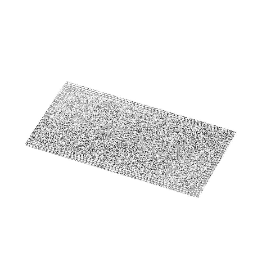 999 - White - Platinum - Standard  Accessories,  Platinum Wt. 3 Gms
