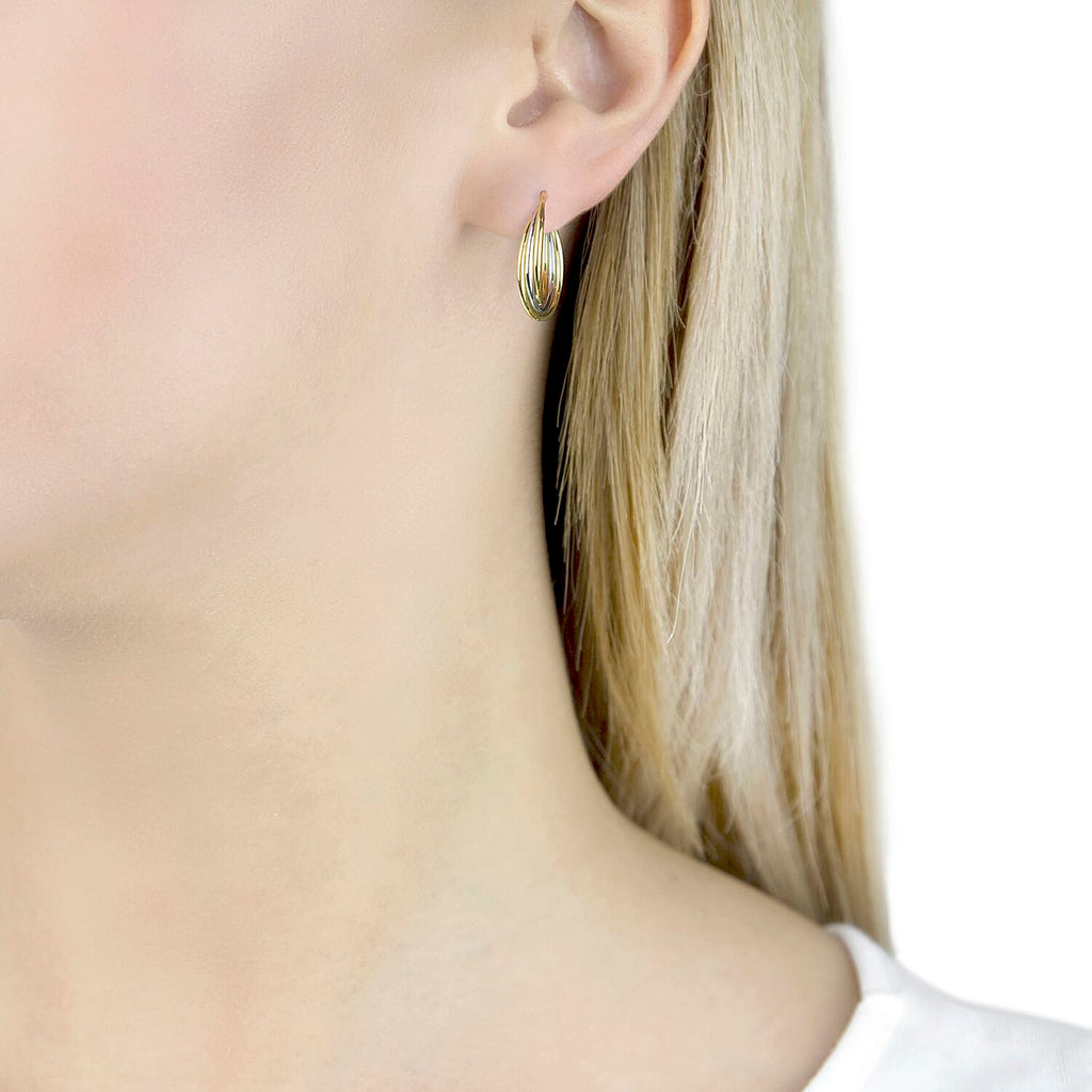 9K Yellow Gold  Earring,  Gold Wt. 2.7 Gms