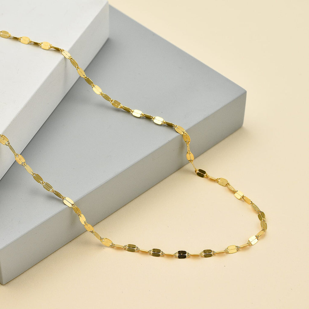 9K Yellow Gold Chain (Size - 18), Gold Wt.1.5 Gms