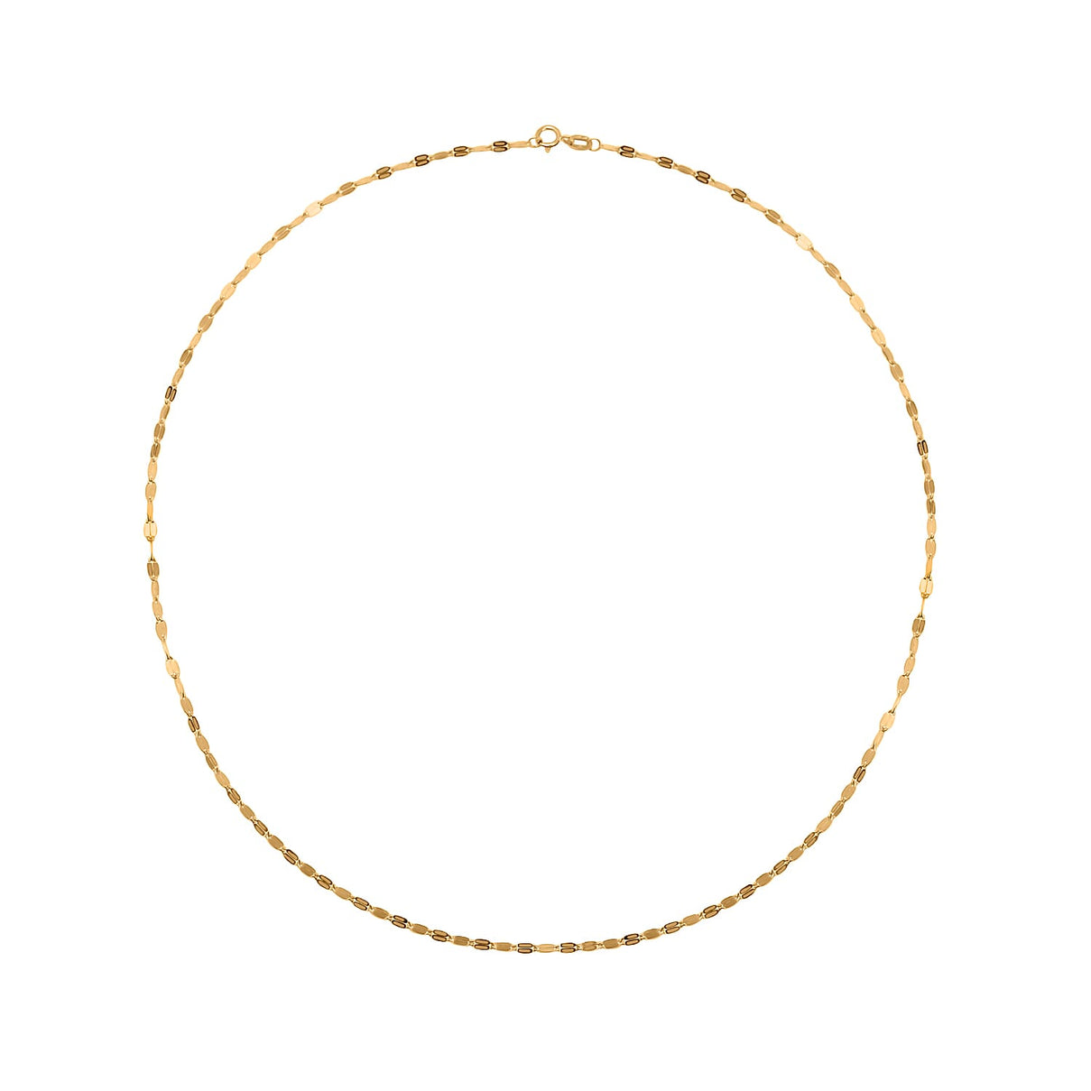 9K Gold 2.3 MM Forzantina Chain with Spring Ring Clasp 18 Inch 8104711 2
