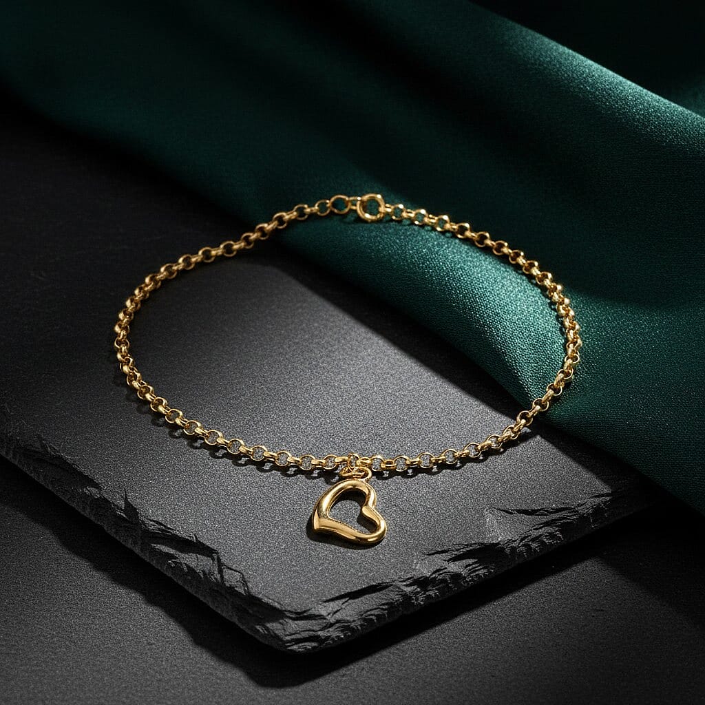 9K Gold 2.4 MM Belcher Bracelet with Spring Ring Clasp 7 Inch Polished 8104726 1