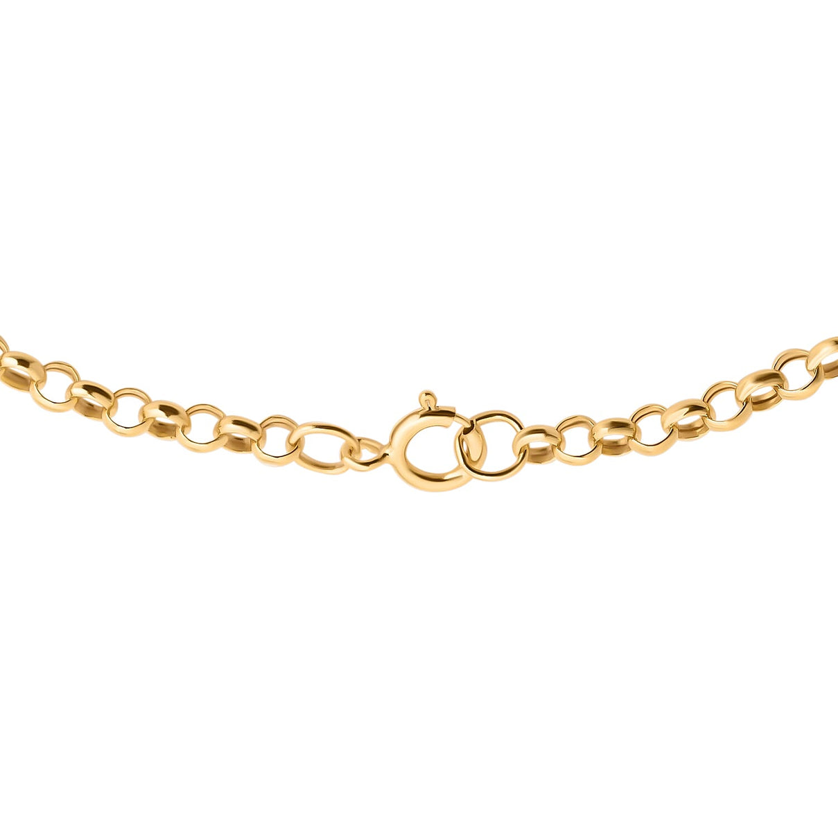 9K Gold 2.4 MM Belcher Bracelet with Spring Ring Clasp 7 Inch Polished 8104726 5