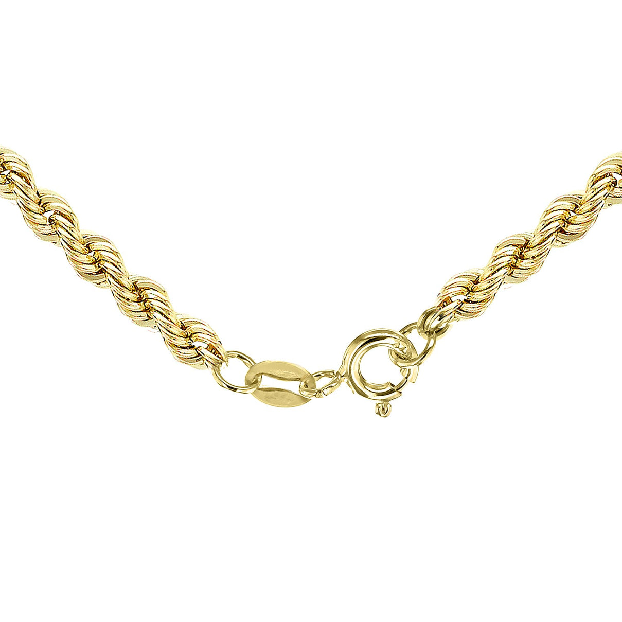 9K Gold 2.5 MM Rope Chain with Spring Ring Clasp 22 Inch Polished 3g 8104697 4