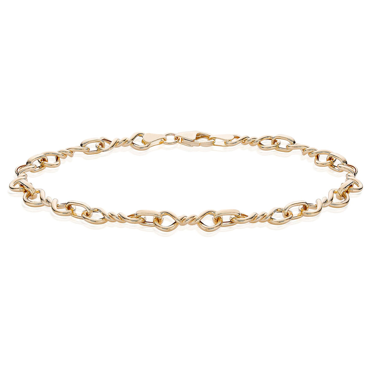 9K Gold Double Twist Fancy Bracelet 7.5 Inch 7193020 0