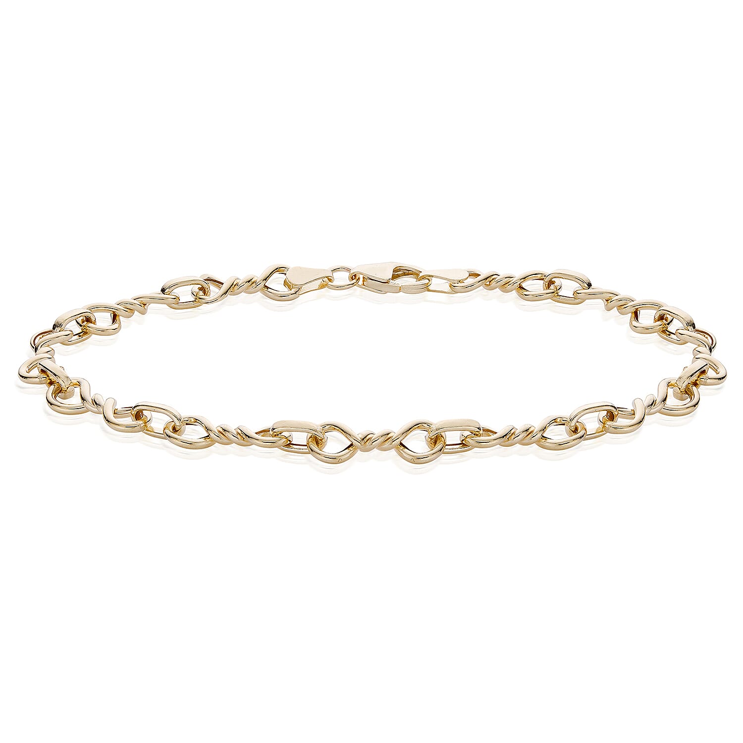 9K Gold Double Twist Fancy Bracelet 7.5 Inch 7193020 0