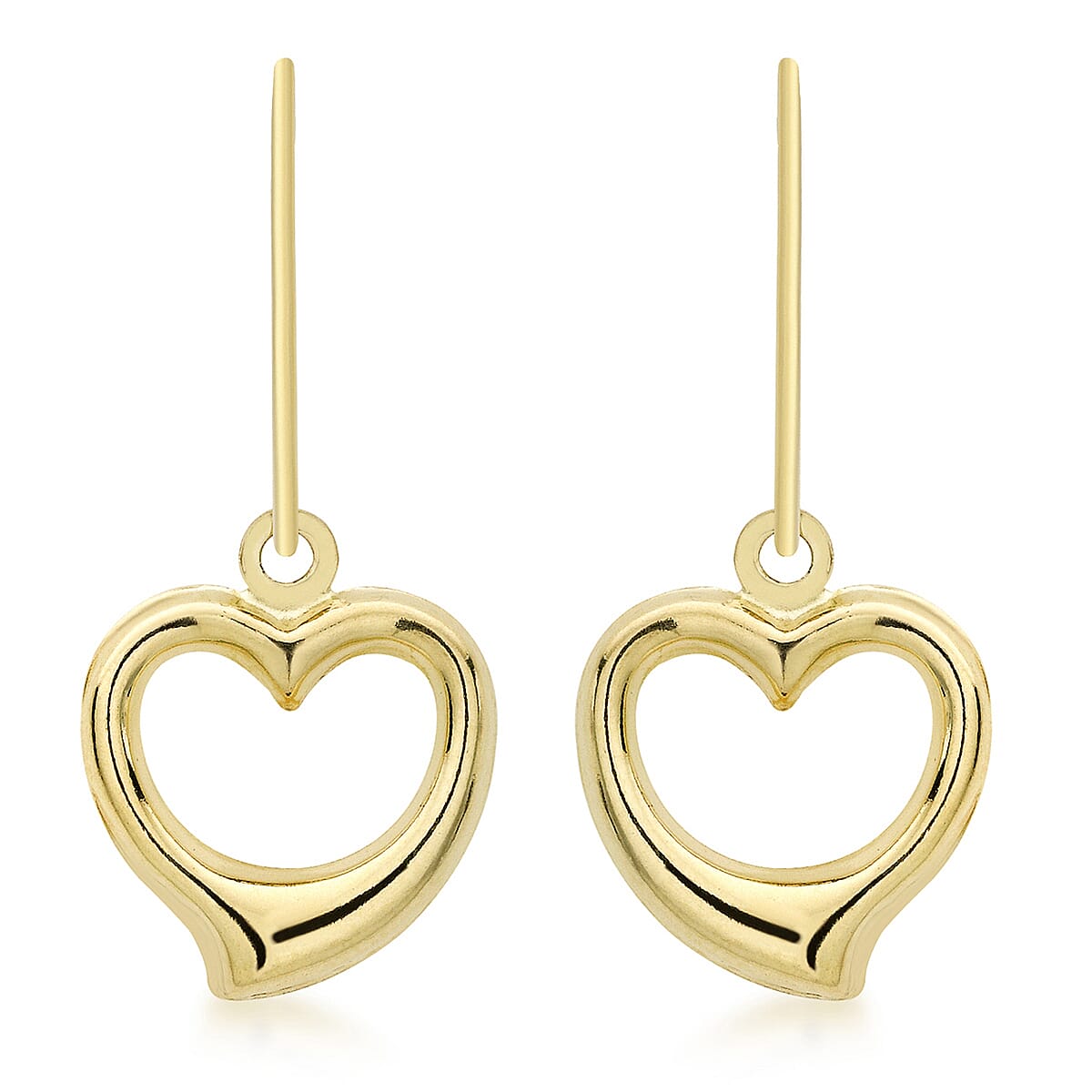 9K Gold Drop Earrings with Hook Clasp Polished, 1 Gms 8104690 0