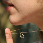 9K Yellow Gold Necklace (Size - 18), Gold Wt.1.07 Gms
