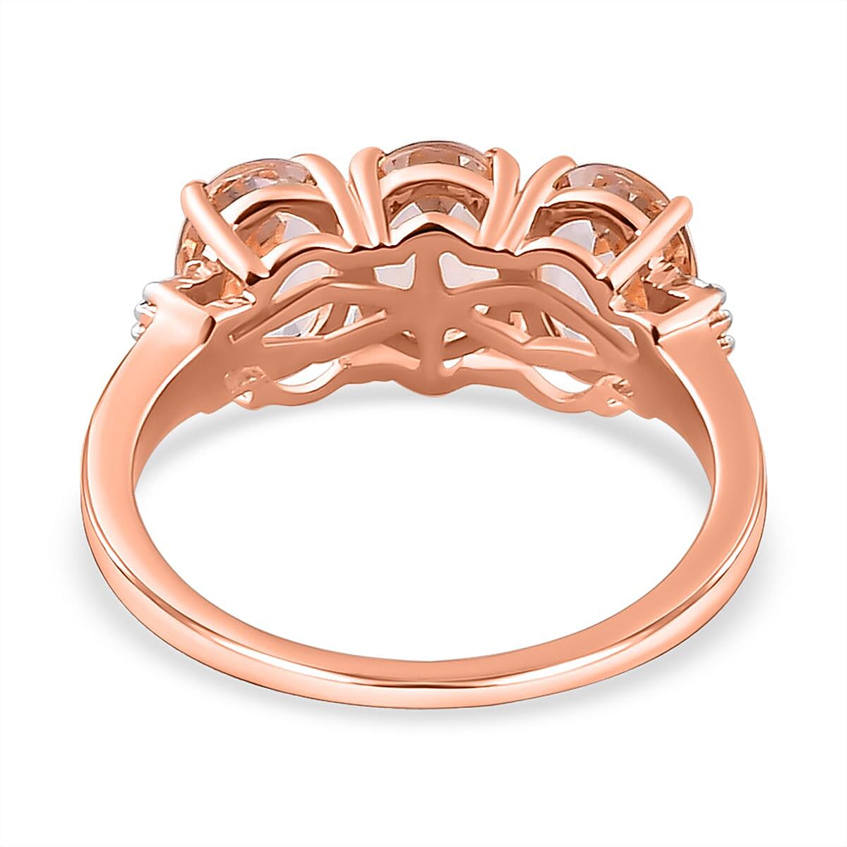 9K Rose Gold Marropino Morganite and Diamond Ring 2.05 Ct. 7159058 4