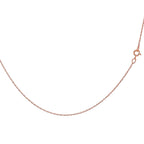9K Rose Gold  Chain (Size - 16),  Gold Wt. 0.31 Gms