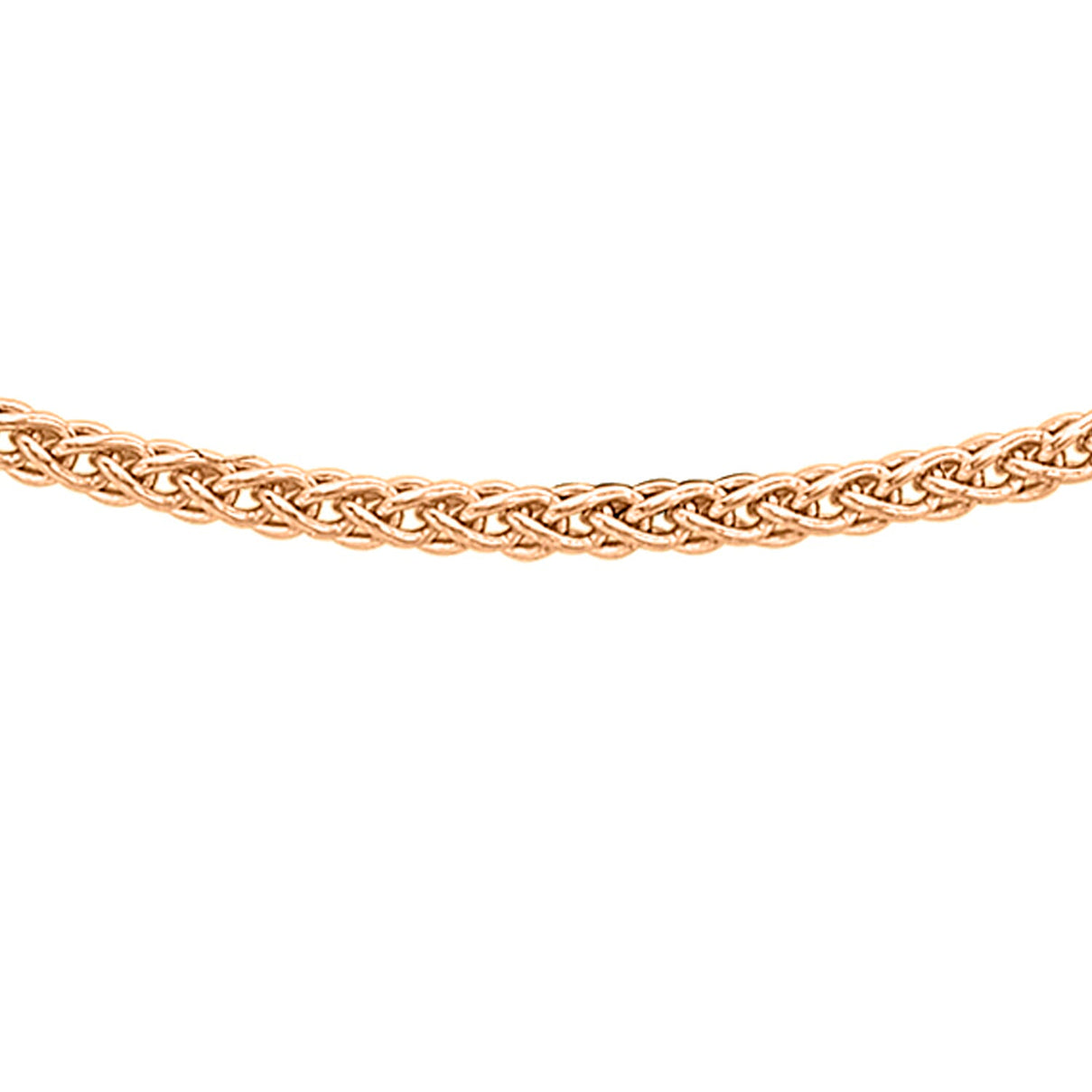 1mm Spiga Chain 16 Inch in 9K Rose Gold 7583122 0