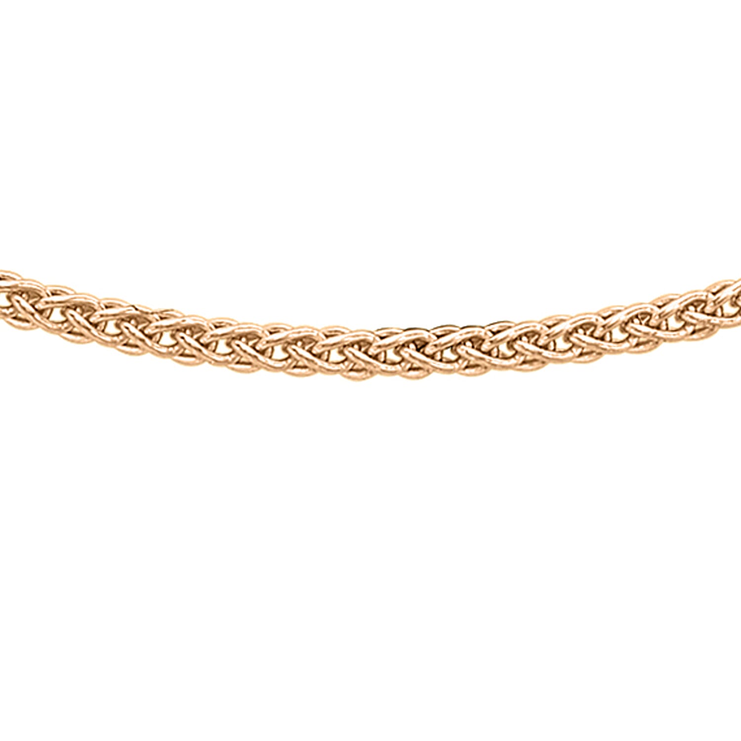 1mm Spiga Chain 16 Inch in 9K Rose Gold 7583122 0