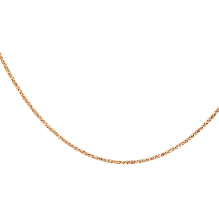 1mm Spiga Chain 16 Inch in 9K Rose Gold 7583122 2