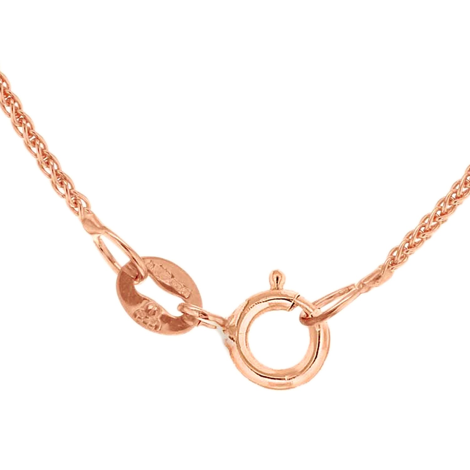 1mm Spiga Chain 16 Inch in 9K Rose Gold 7583122 2