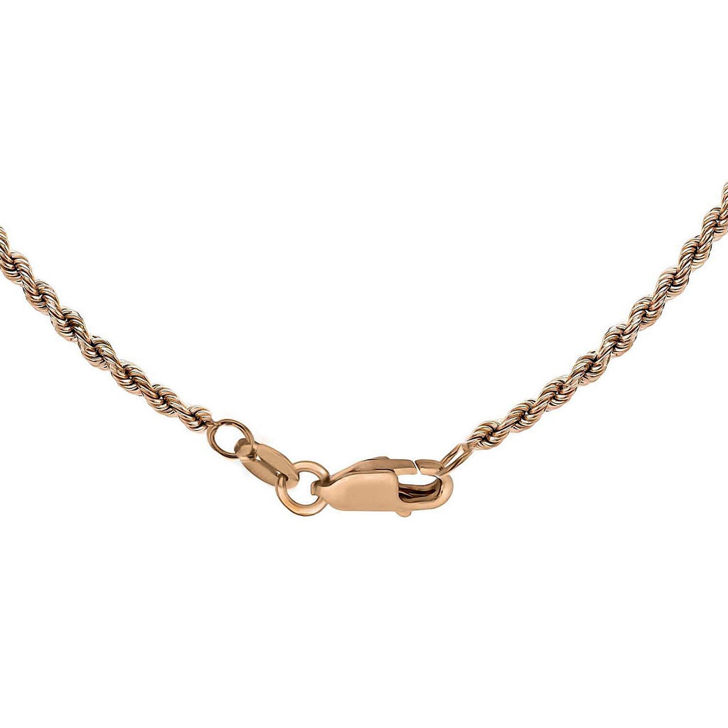 9K Rose Gold  Chain (Size - 16),  Gold Wt. 3.4 Gms