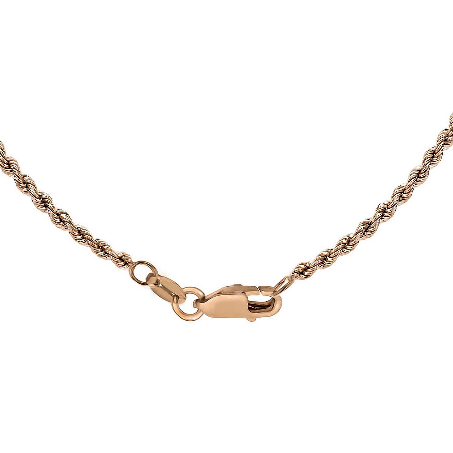 Rope Chain 16 Inch in 9K Rose Gold 7582735 2
