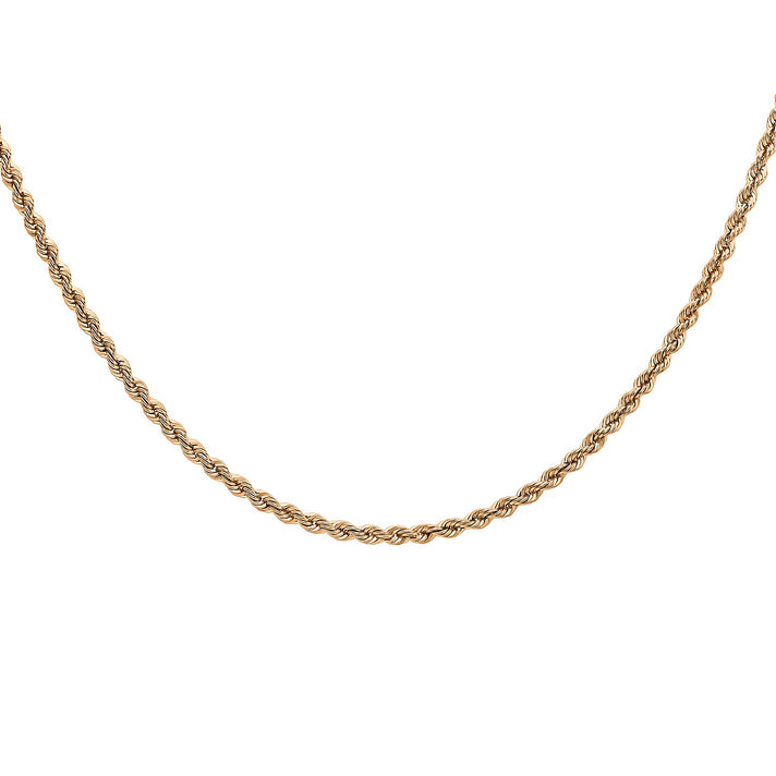 Rope Chain 16 Inch in 9K Rose Gold 7582393 1