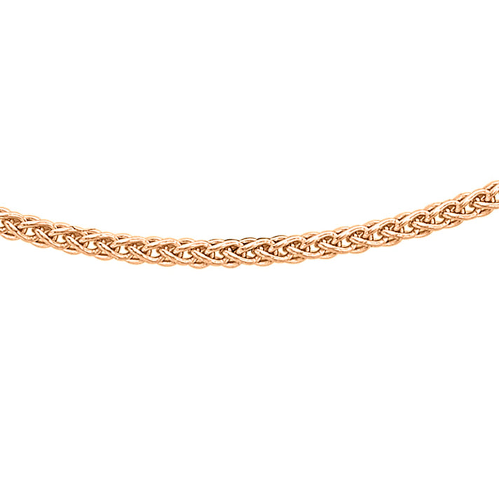 1mm Spiga Chain 18 Inch in 9K Rose Gold 7583106 1