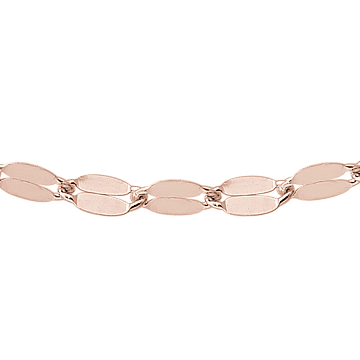 1.8mm Forzatina Chain 16 Inch-18 Inch  in 9K Rose Gold 7580999 0