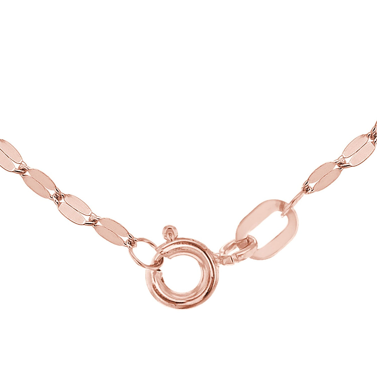 1.8mm Forzatina Chain 16 Inch-18 Inch  in 9K Rose Gold 7580999 2
