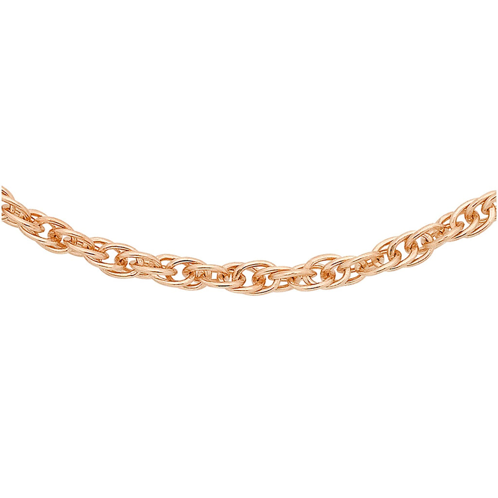 9K Rose Gold  Chain (Size - 20),  Gold Wt. 0.39 Gms