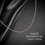 9K Rose Gold  Chain (Size - 20),  Gold Wt. 1.4 Gms