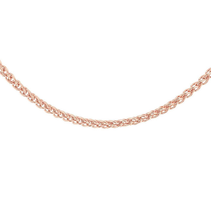 1mm Spiga Chain 20 Inch in 9K Rose Gold 7583103 1