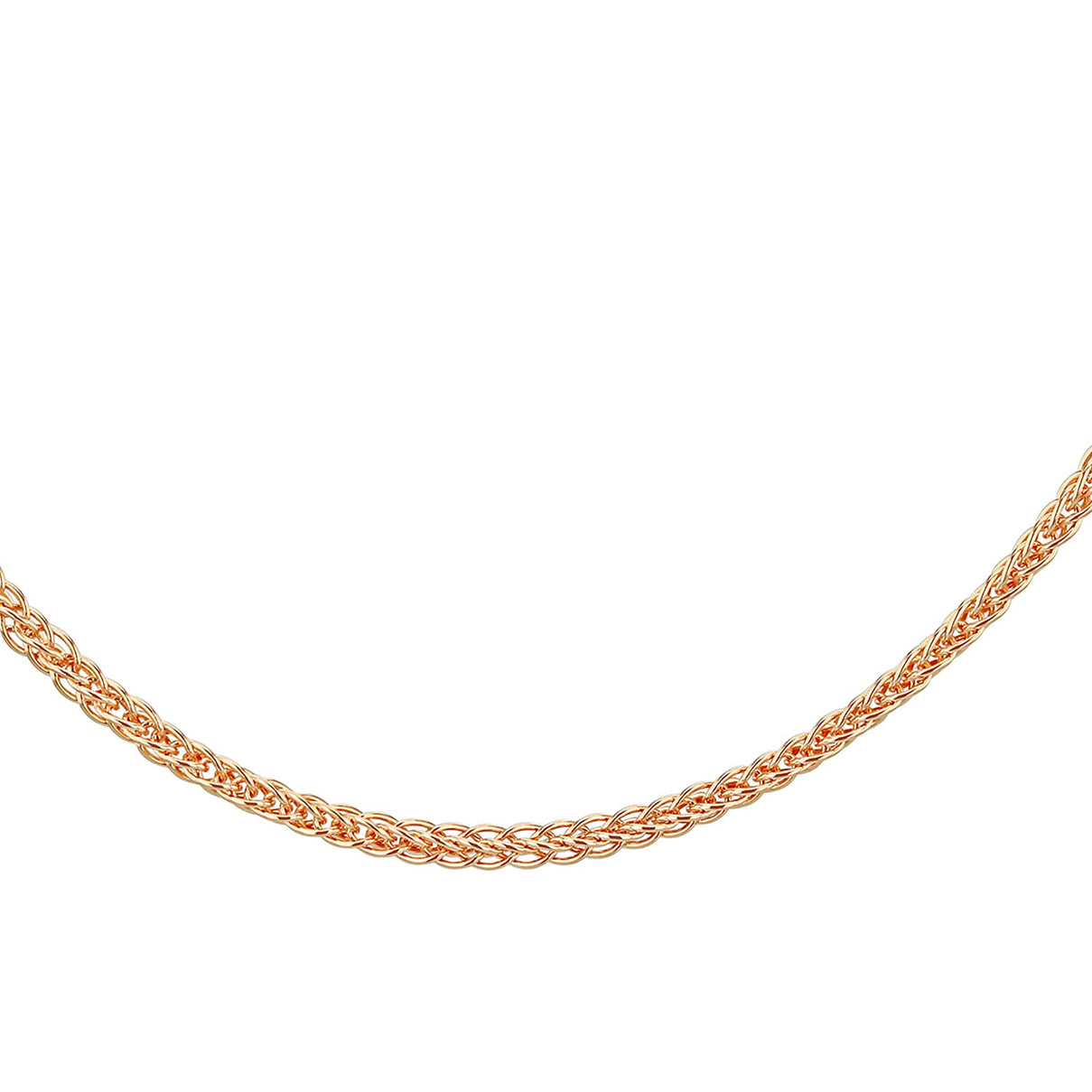 Adjustable Heart Slider Spiga Chain 22 Inch in 9K Rose Gold 7582976 1