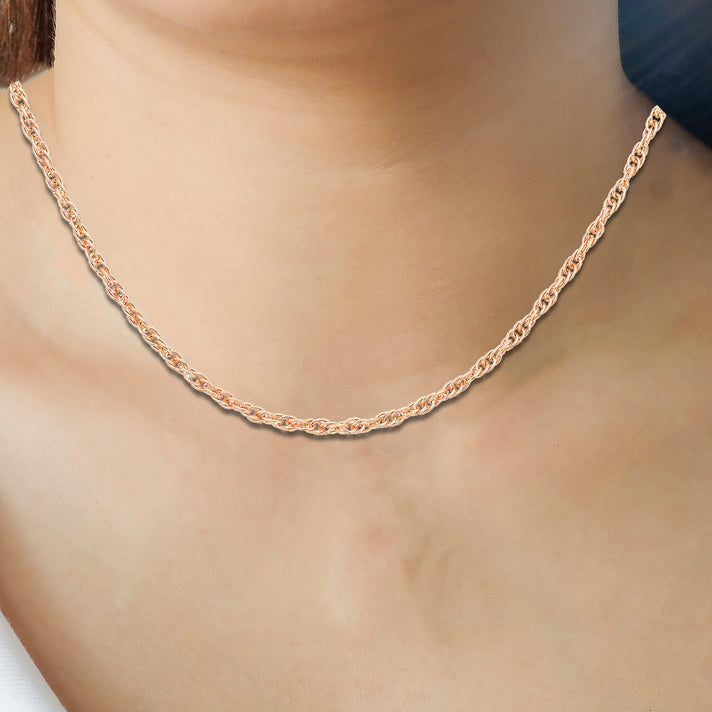 Prince of Wales Chain 24 Inch in 9K Rose Gold 7583623 2