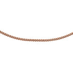 9K Rose Gold Chain (Size - 18) with Spring Ring Clasp.