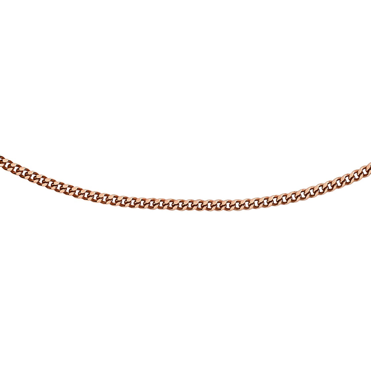 9K Rose Gold Chain (Size - 18) with Spring Ring Clasp. 7258804 0