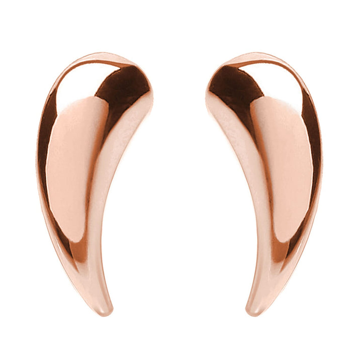 9K Rose Gold 5mm x 12mm Stud Earrings 7341967 1